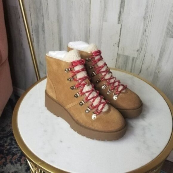 AQUA Women's Miranda Hiker Boots Suede - Picture 4 of 7